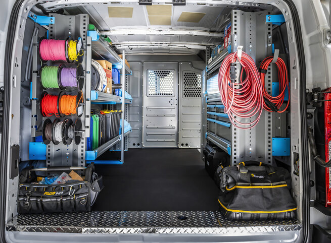 Adrian Electrician Van Interiors