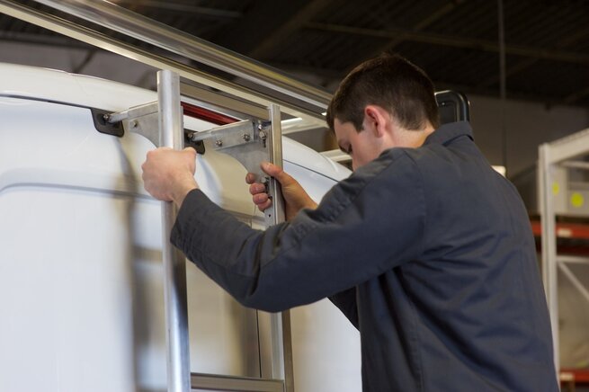 Cargo Van Rear Door Ladder