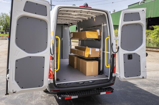 Delivery Van Folding Shelves